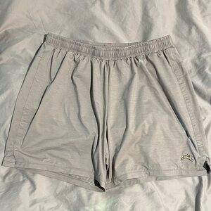 Tracksmith Men’s Light Gray Athletic Shorts